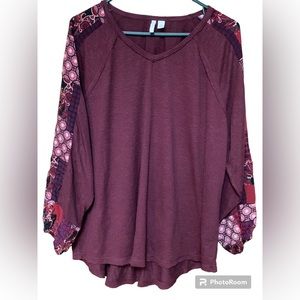 Eat. 1946 Boho Long Sleeve Top Sz XL